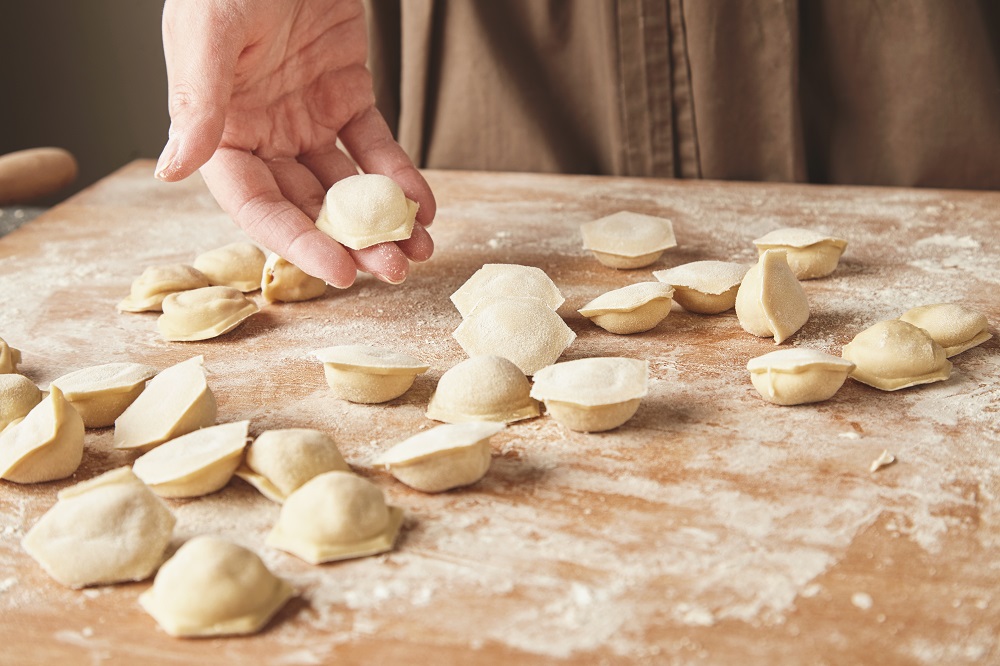 Pierogi ze szpinakiem i serem feta